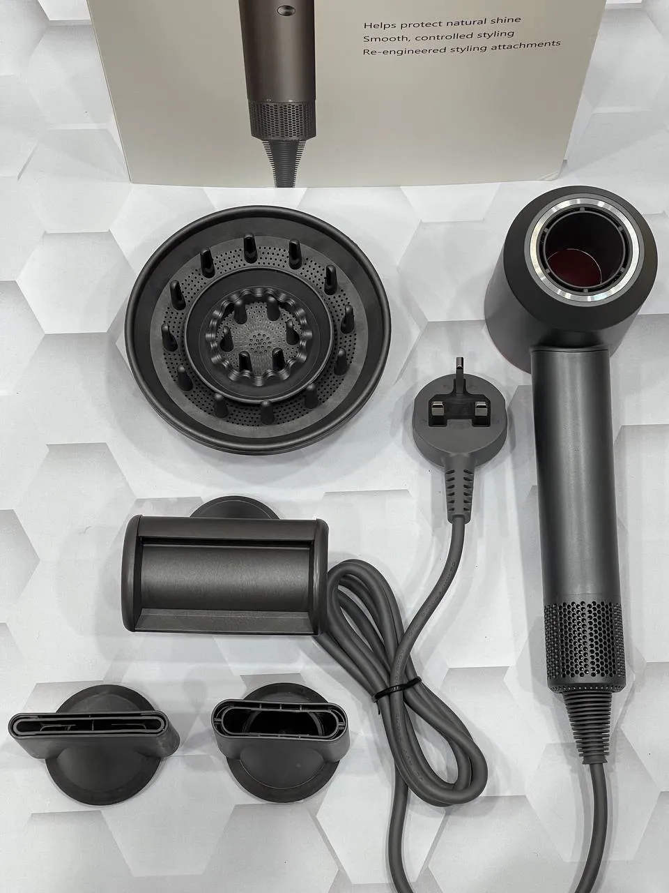 سشوار حرفه ای دایسون پنج کاره مدل super hair dryer