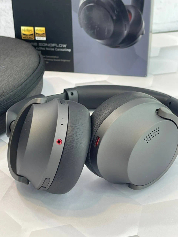 هدفون بیسیم نسخه گلوبال وانمور مدل 1MORE SonoFlow Noise Cancelling HC905