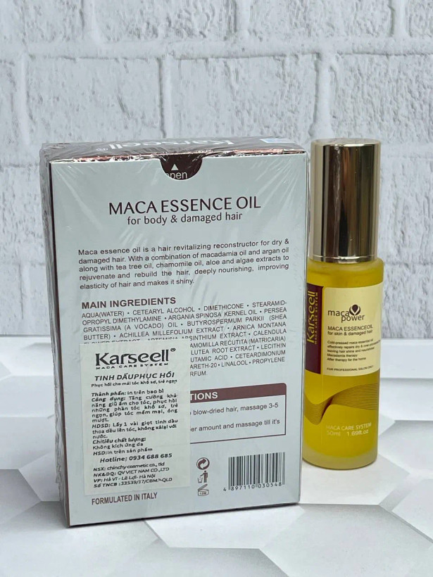روغن آرگان مو کارسل مدل Maca Power حجم 50 میلی لیتر