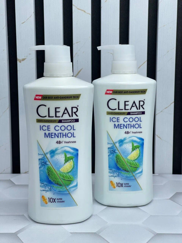 شامپو ضد شوره و خنک کننده بانوان کلیر مدل Ice Cool Menthol حجم 650 میل اصل