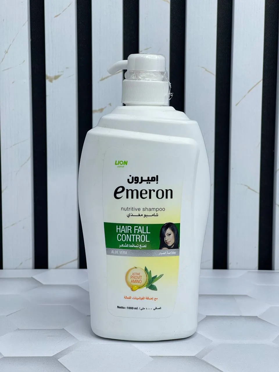شامپو ضدریزش آلوئه ورا مو امرون emeron حجم 1000 میل