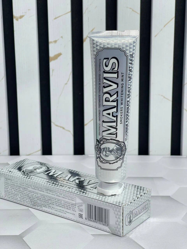 خمیر دندان سفید کننده مارویس مدل WHITENING MINT حجم 85 میل